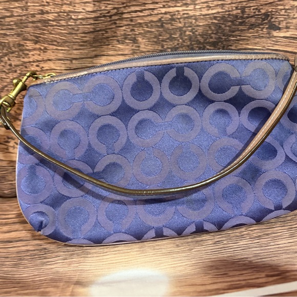 Coach Blue Patterned Clutch - Picture 11 of 16